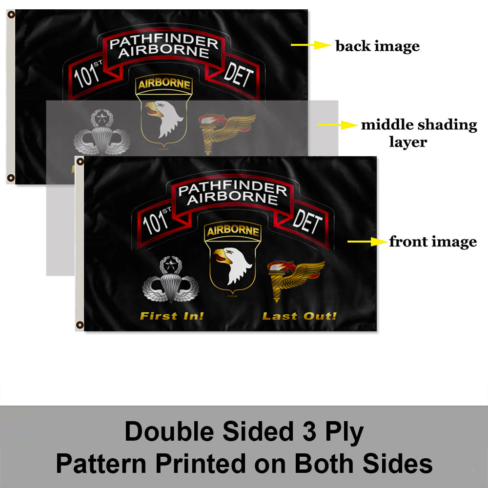 101st Pathfinder Det flag 3x5ft banner man cave