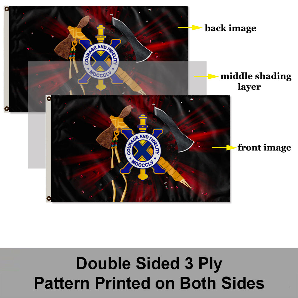 10th Infantry Regiment flag 3x5ft banner man cave