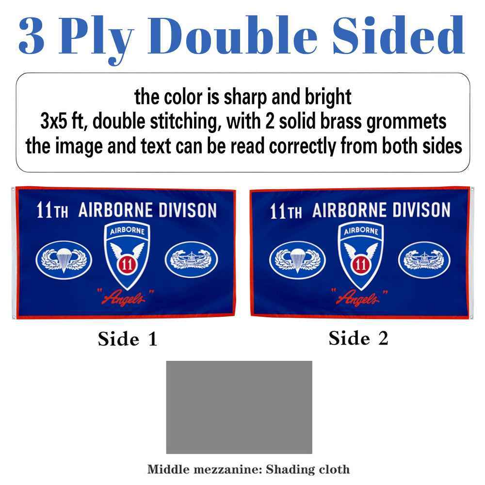 11th Airborne Division flag 3x5ft banner man cave
