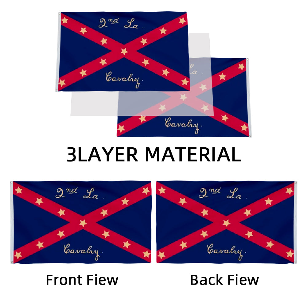 2nd Louisiana Csa Stars And Bars First National flag 3x5ft banner man cave