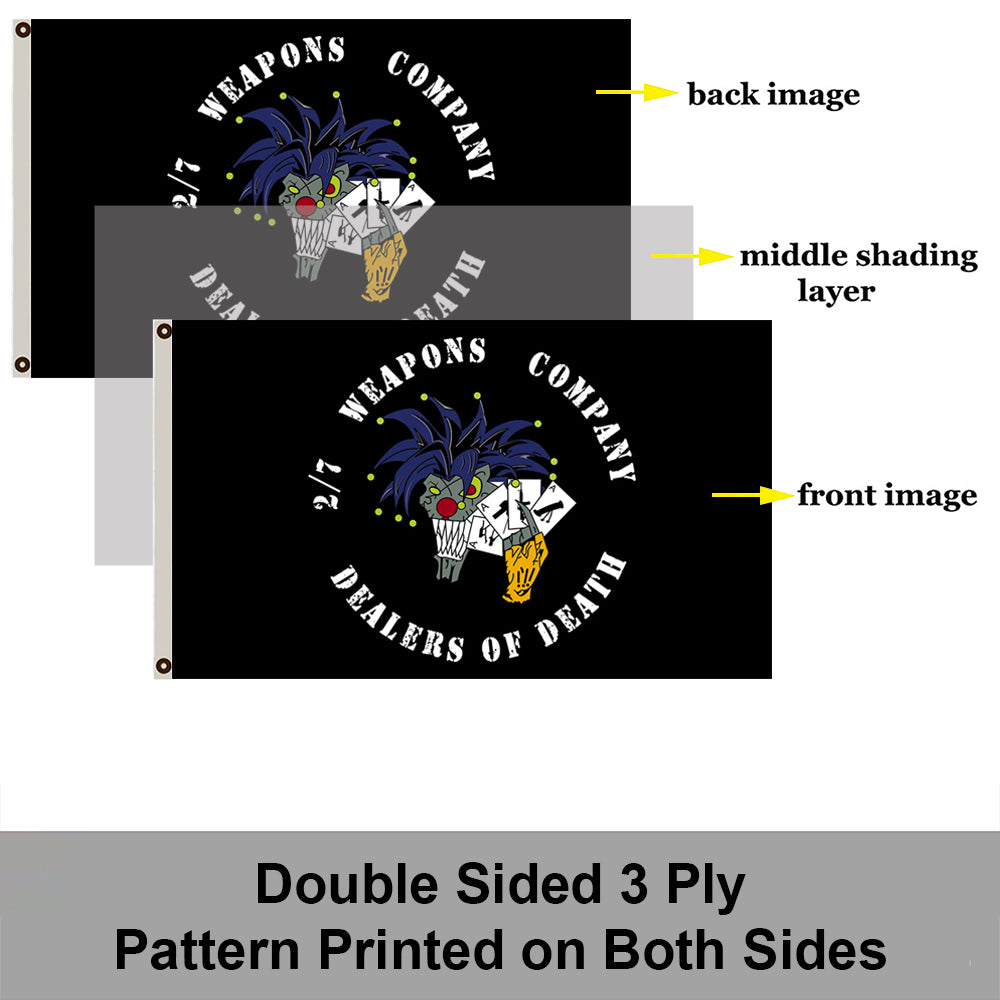 2/7 Weapons Company flag 3x5ft banner man cave