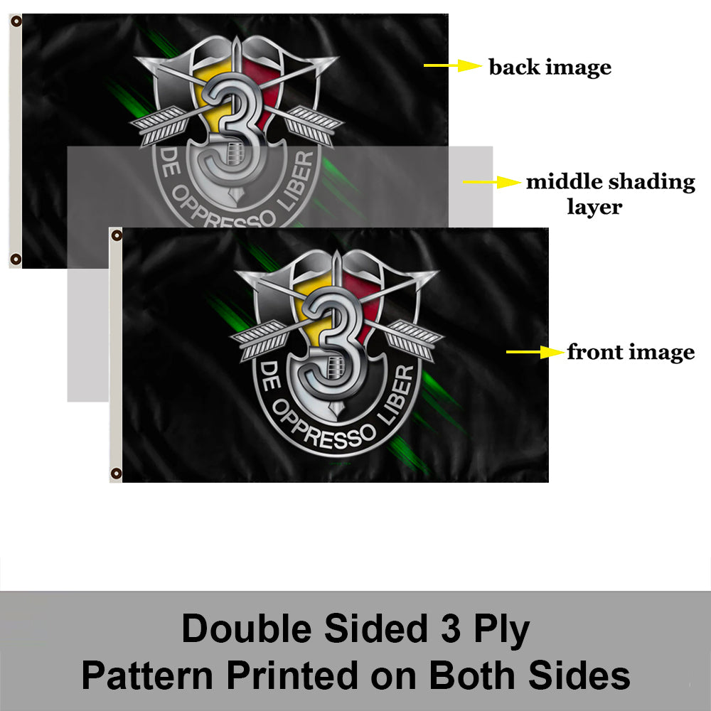 3rd Special Forces Group Numeral flag 3x5ft banner man cave