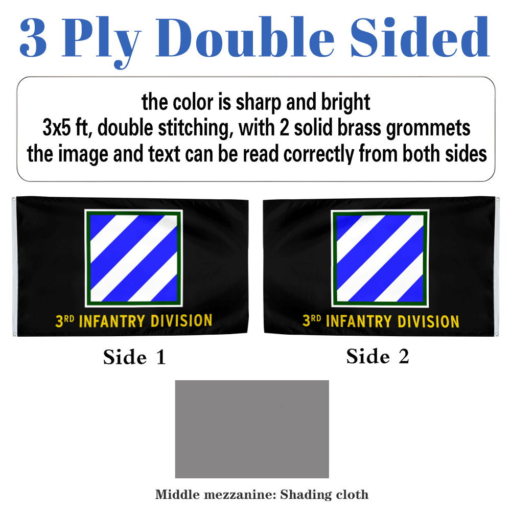 US 3rd Infantry Division flag 3x5ft banner man cave