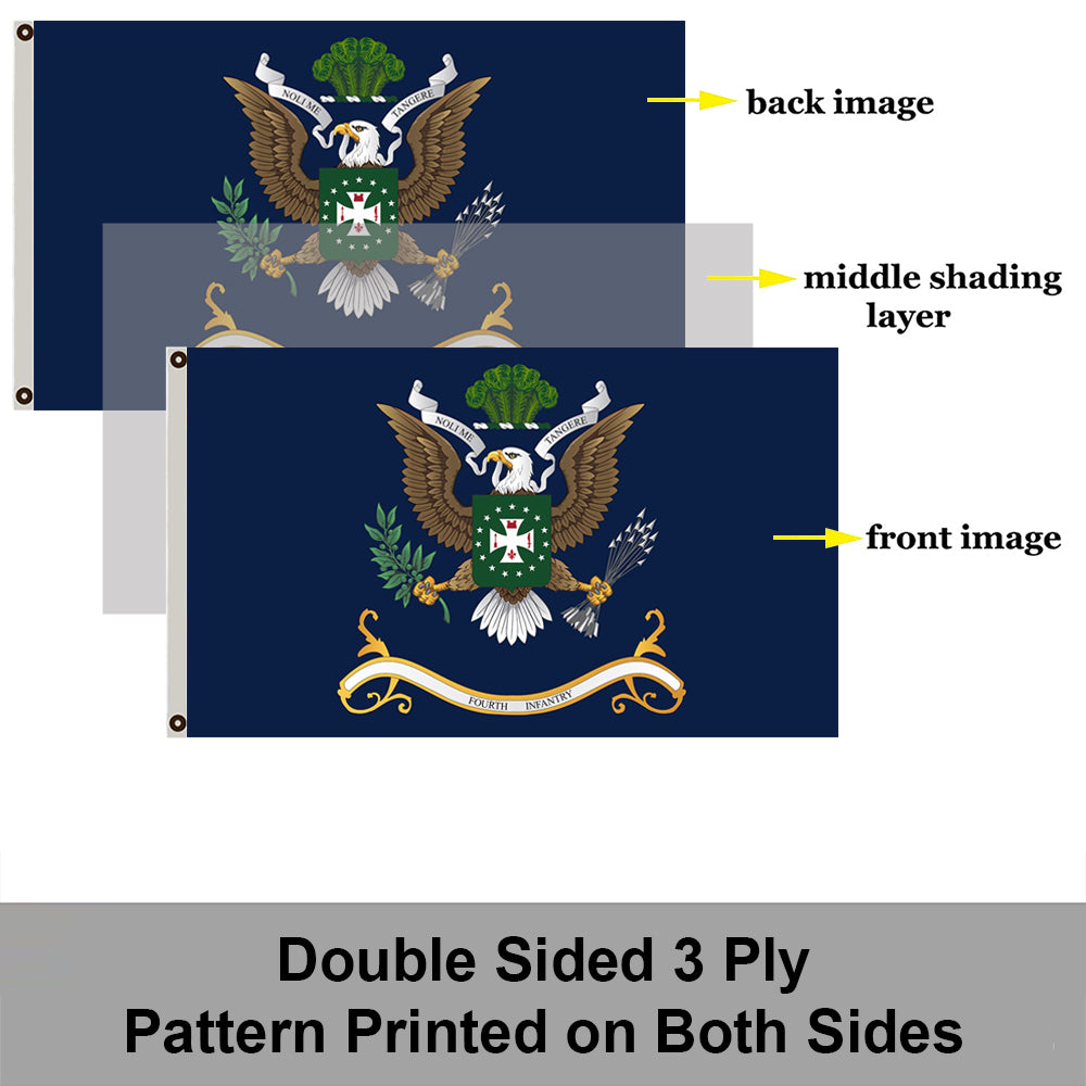 4th Infantry flag 3x5ft banner man cave 3