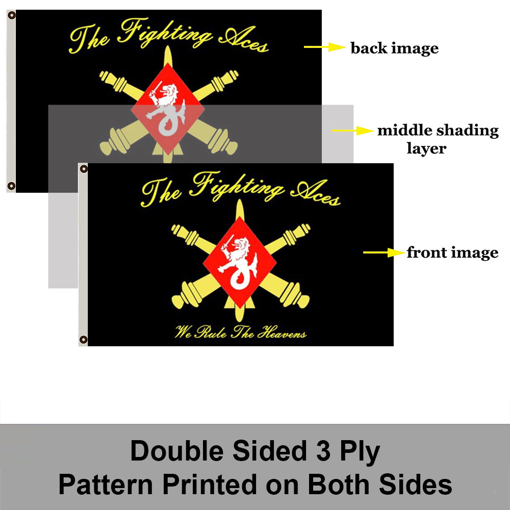 60th Air Defense Artillery flag The Fighting Aces flags 3x5ft banner man cave