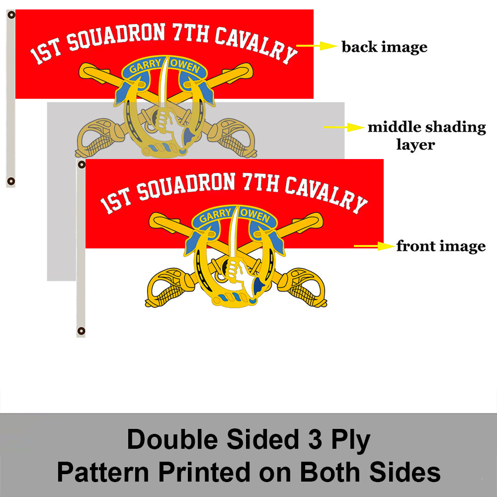 7th Cavalry flag 3x5ft banner man cave