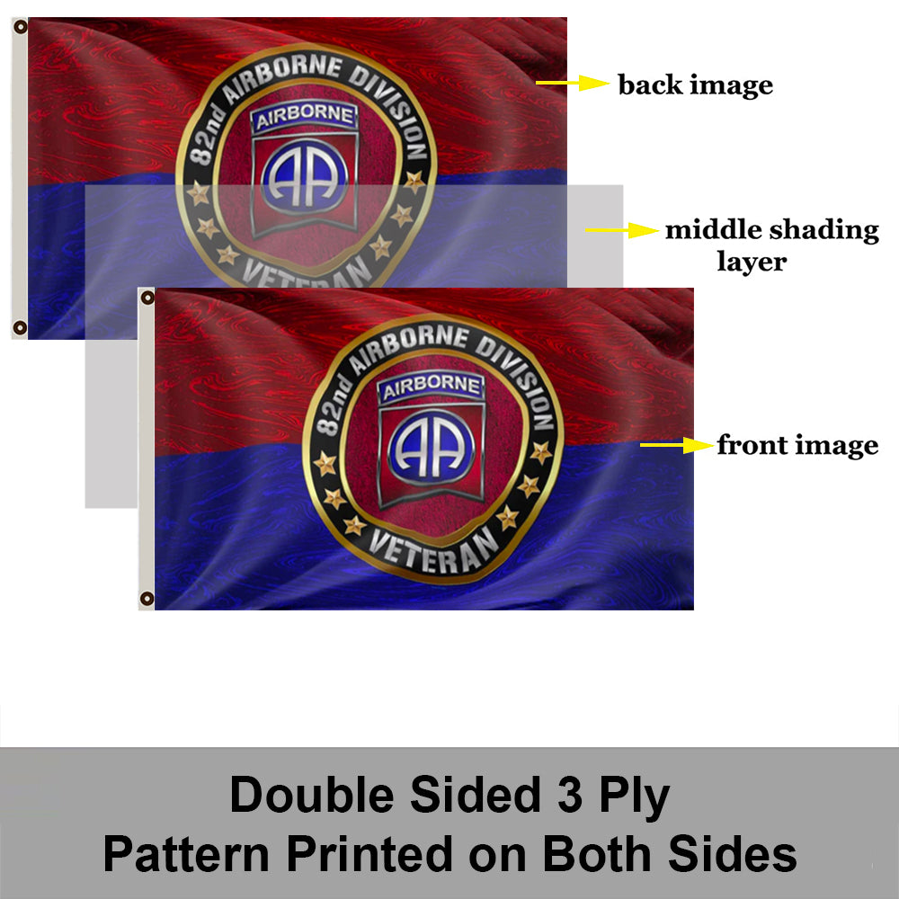 82nd Airborne Division Veterans flag 3x5ft banner man cave 2
