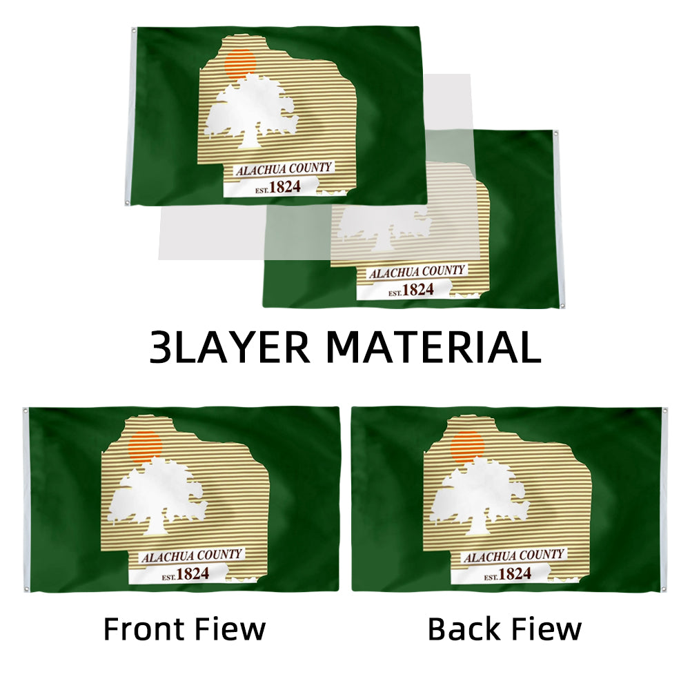 Alachua County Florida State United States of America flag 3x5ft banner man cave