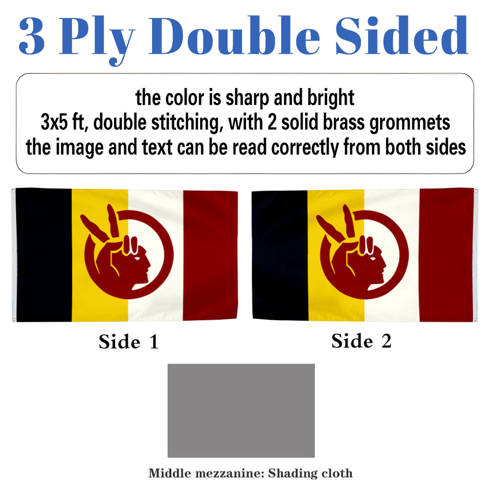 American Indian Movement flag 3x5ft banner man cave