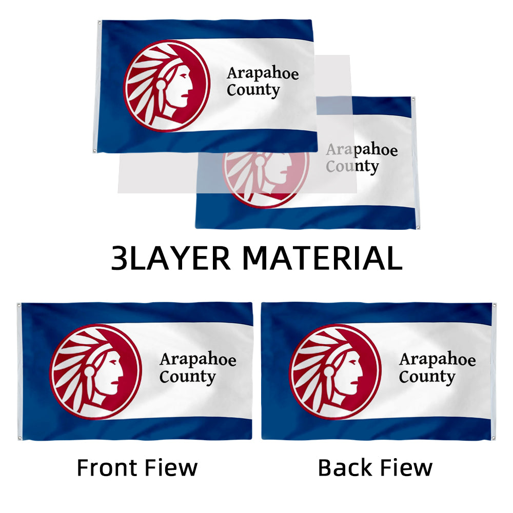 Arapahoe County Colorado State United States of America flag 3x5ft banner man cave