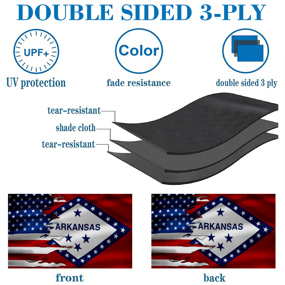 Arkansas & American flag 3x5ft banner man cave