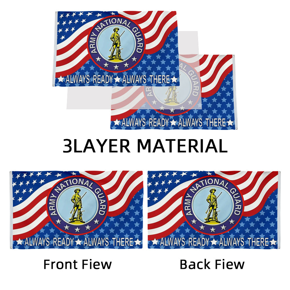 Army National Guard Emblem USA PRINTED flag 3x5ft banner man cave