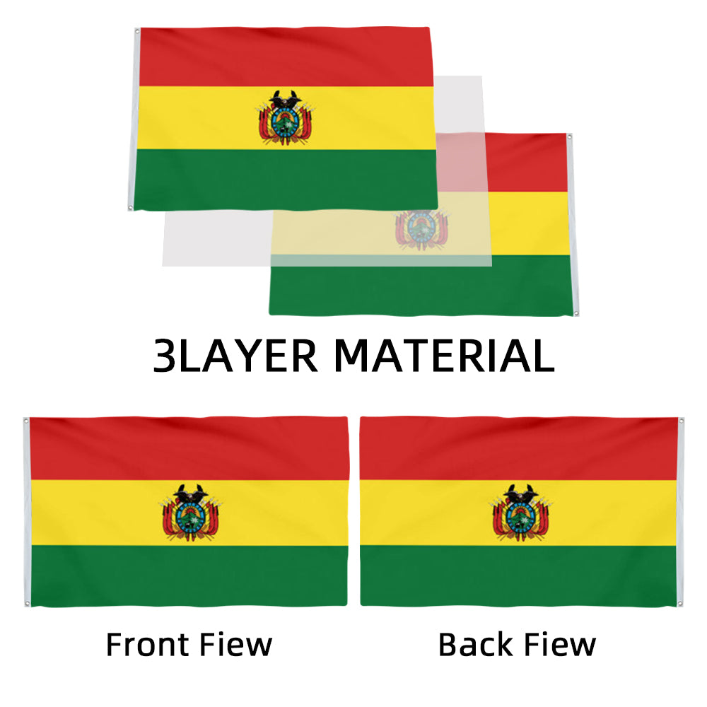 Bolivia Crest flag 3x5ft banner man cave