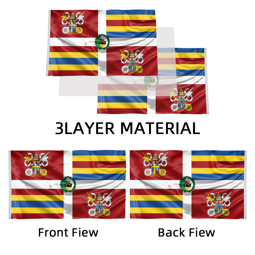 Bandera Guardia Vatica JP II flag 3x5ft banner man cave