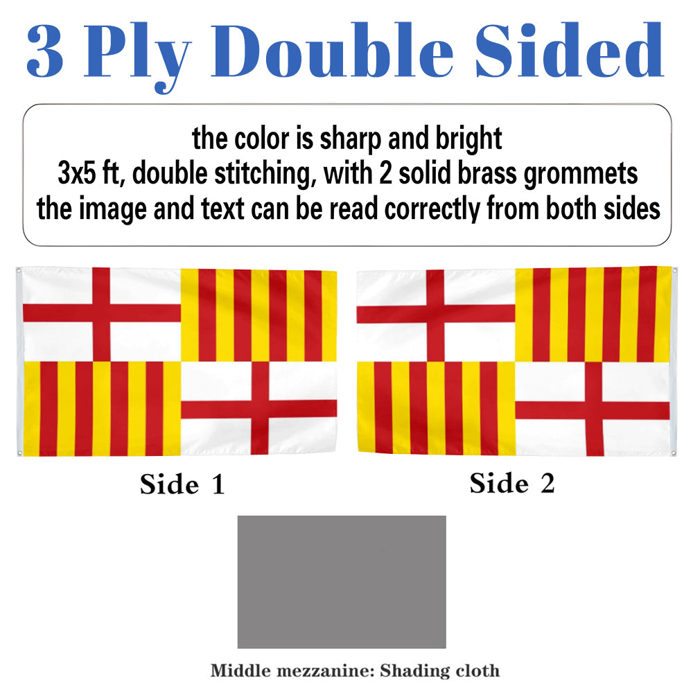 Barcelona City flag 3x5ft banner man cave