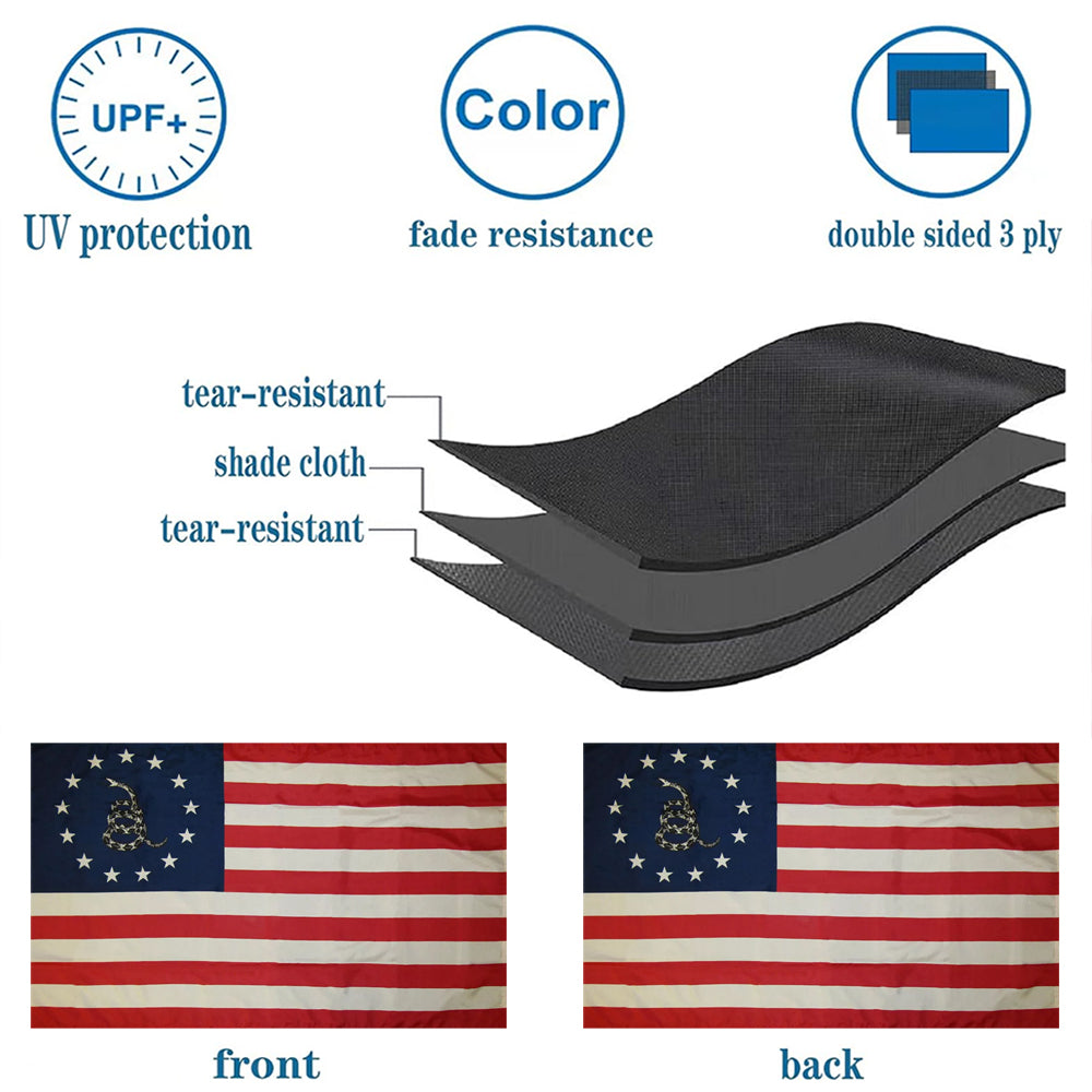 Betsy Ross Gadsden flag 3x5ft banner man cave