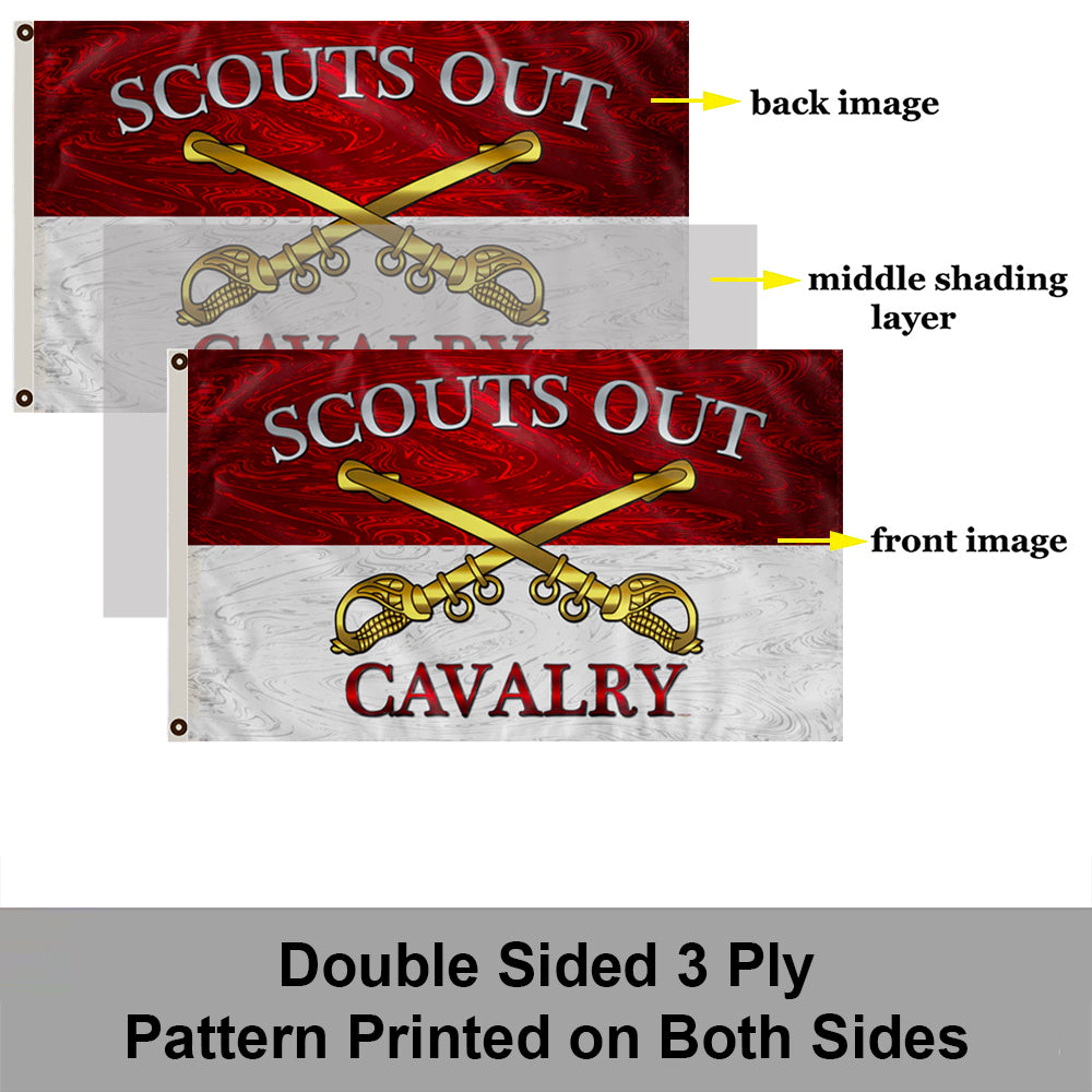 CAVALRY SCOUTS OUT flag 3x5ft banner man cave