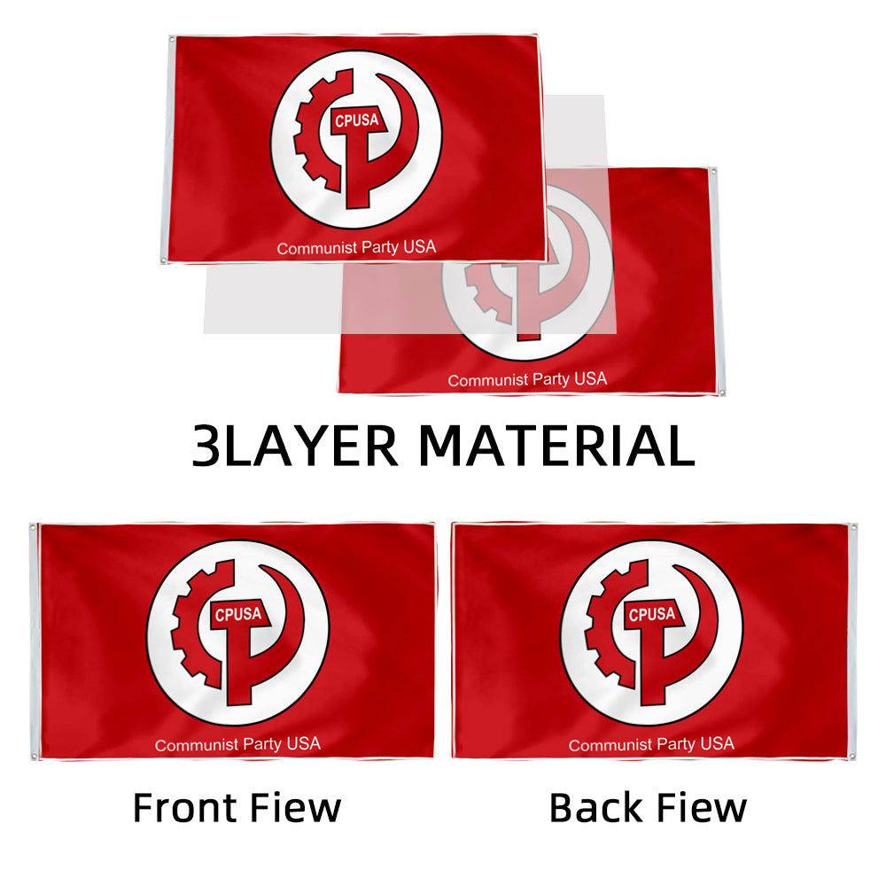 CPUSA Communist Party USA flag 3x5ft banner man cave