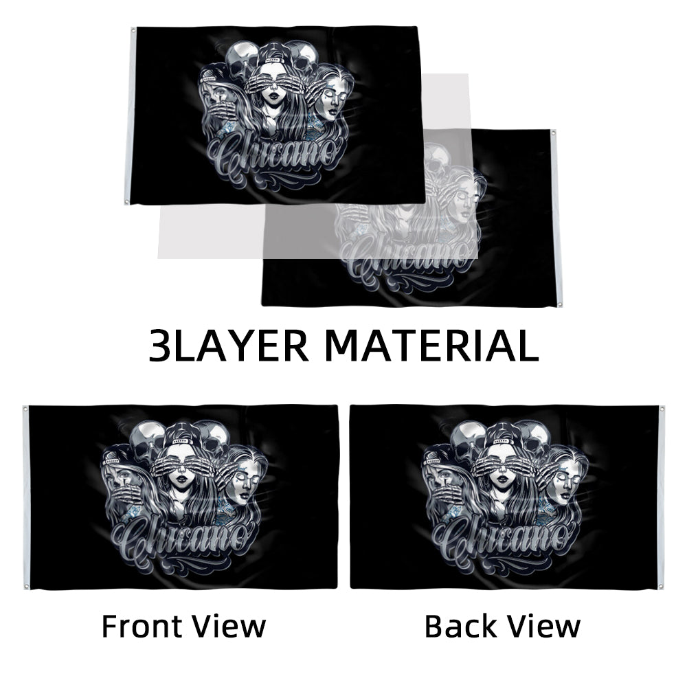 Chicano flag 3x5ft banner man cave