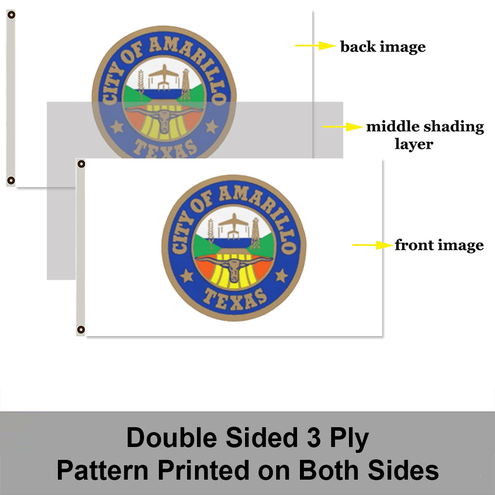 City of Amarillo flag Texas flags 3x5ft banner man cave