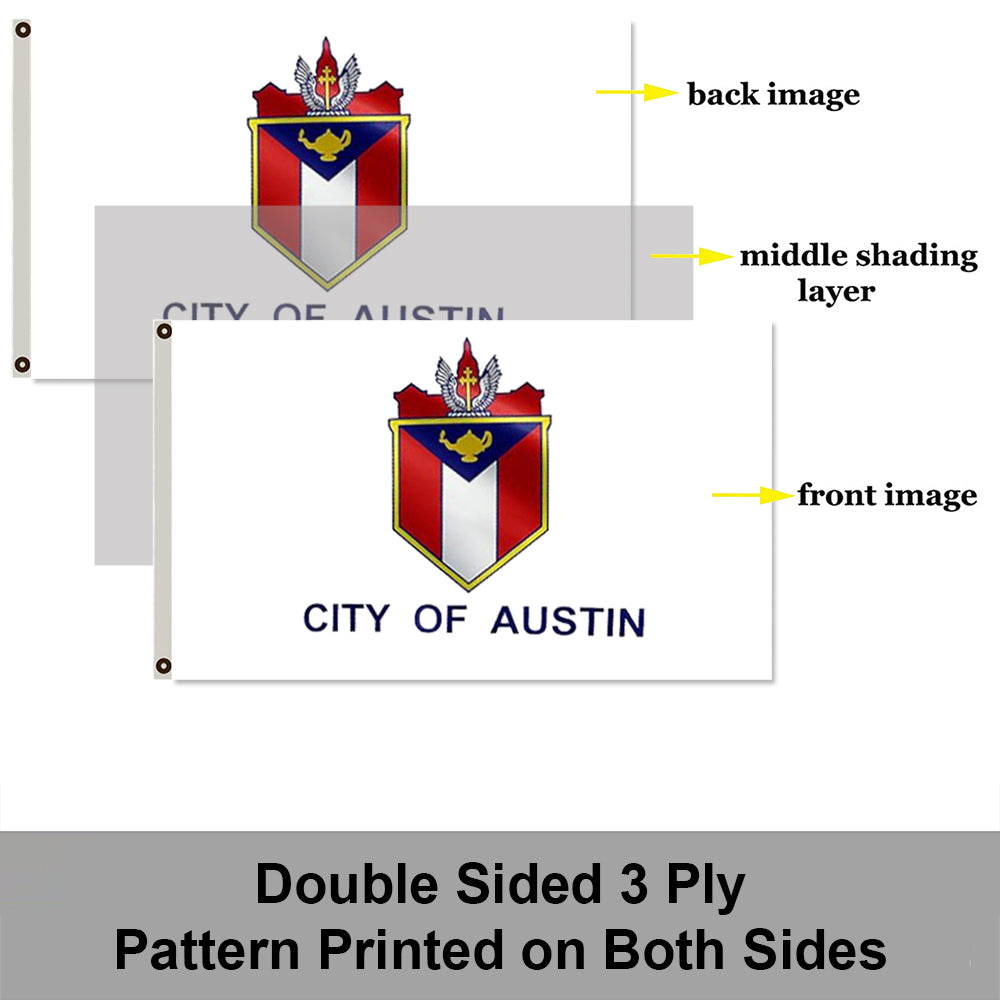 City of Austin Texas flag 3x5ft banner man cave
