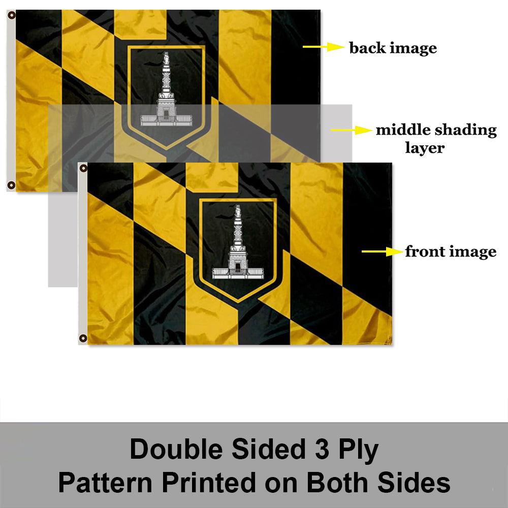 City of Baltimore flag 3x5ft banner man cave