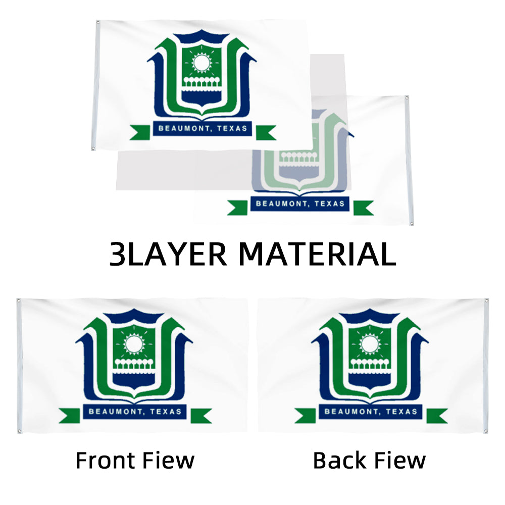 City of Beaumont flag, Texas flags 3x5ft banner man cave