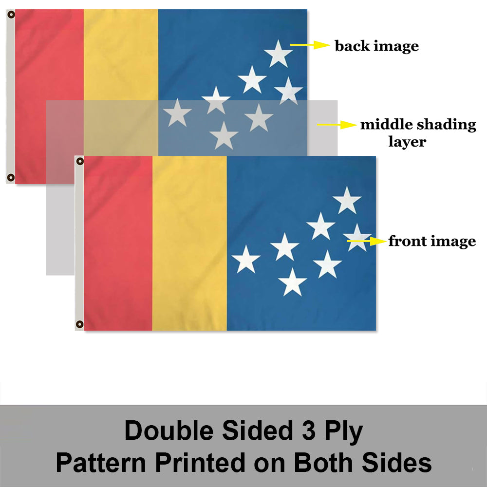 City of Durham (North Carolina, USA) Flag: 3x5ft Man Cave American North Carolina Classic Logo Style Decor Banner