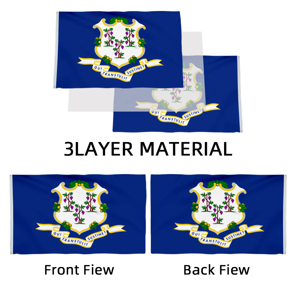 Connecticut State flag 3x5ft banner man cave