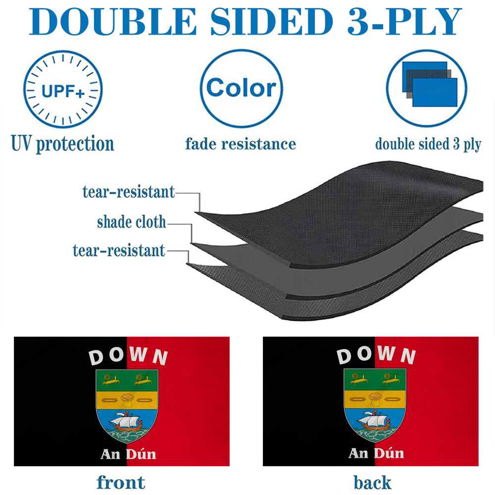 Down (Ireland) County flag 3x5ft banner man cave