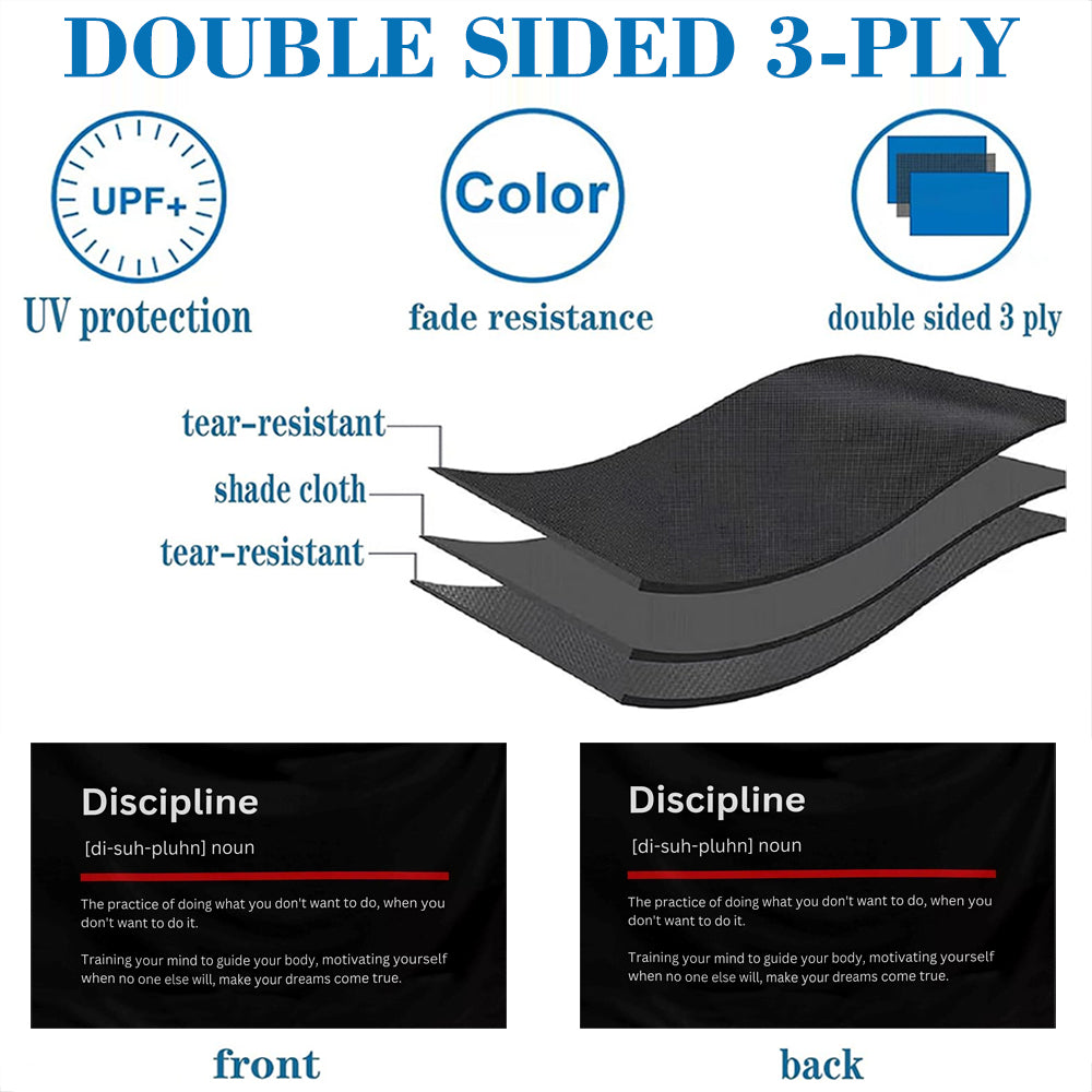 Discipline Definition Gym flag Workout Muscle Fitness Motivational flags 3x5ft banner man cave