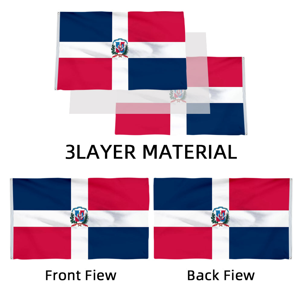 Dominican Republic flag 3x5ft banner man cave
