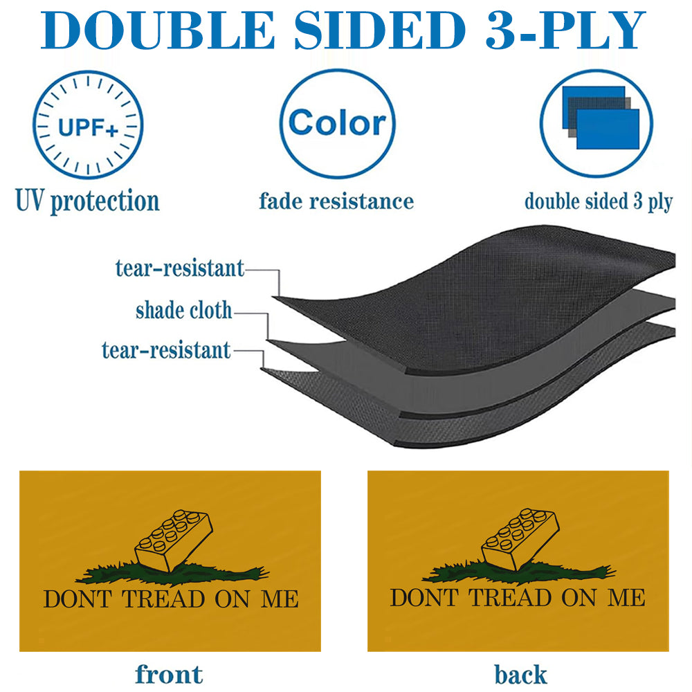 "Don't Tread On Me" Lego Funny Gadsden flag 3x5ft banner man cave