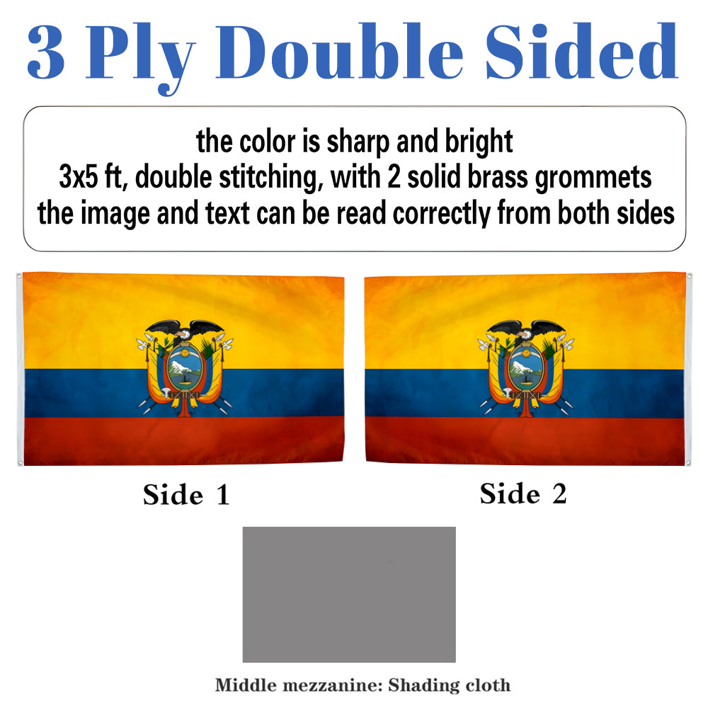 Ecuador flag 3x5ft banner man cave 2