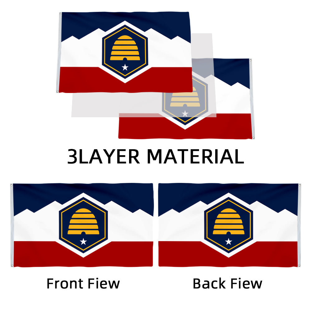 Utah State flag 3x5ft banner man cave