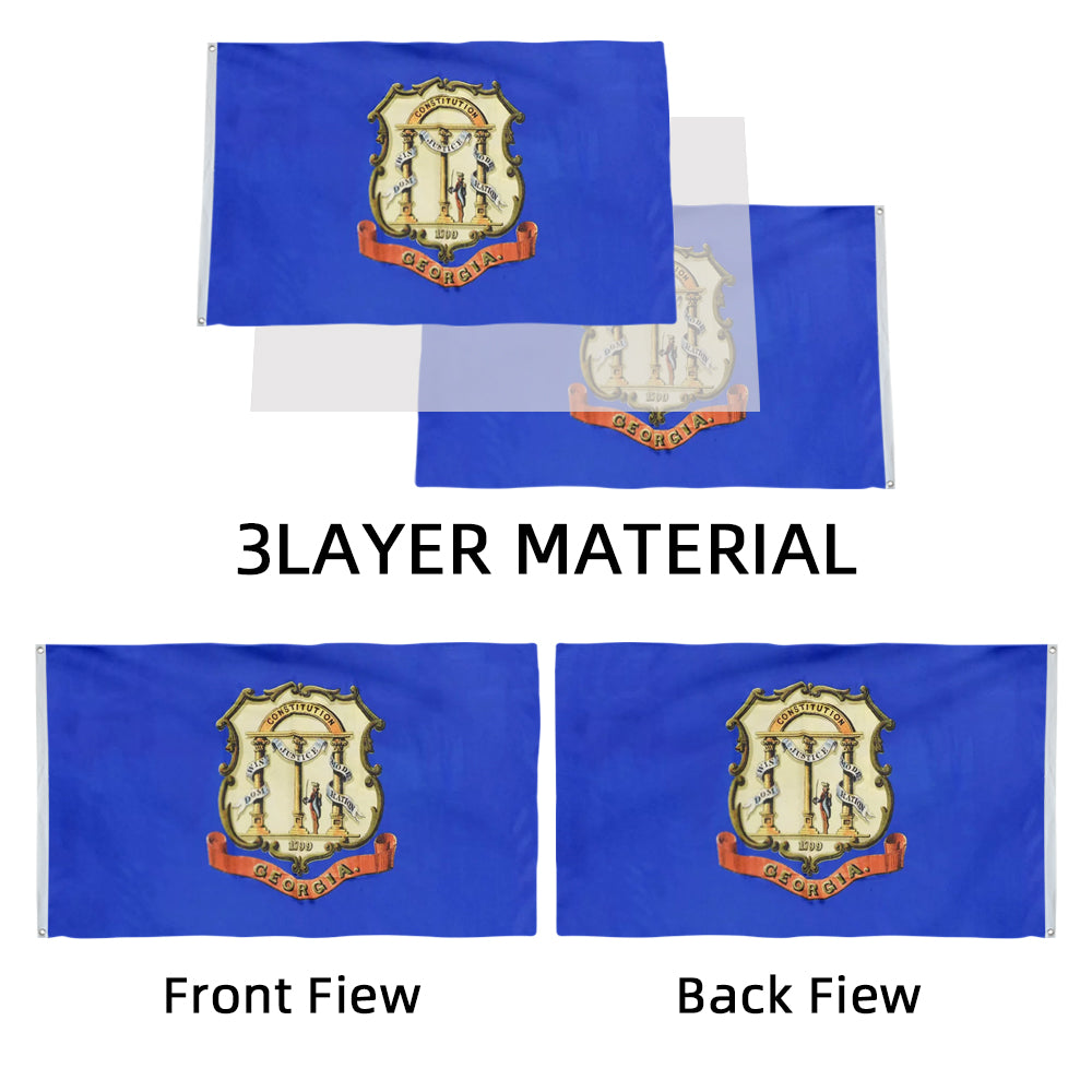 Georgia (1799) State flag 3x5ft banner man cave