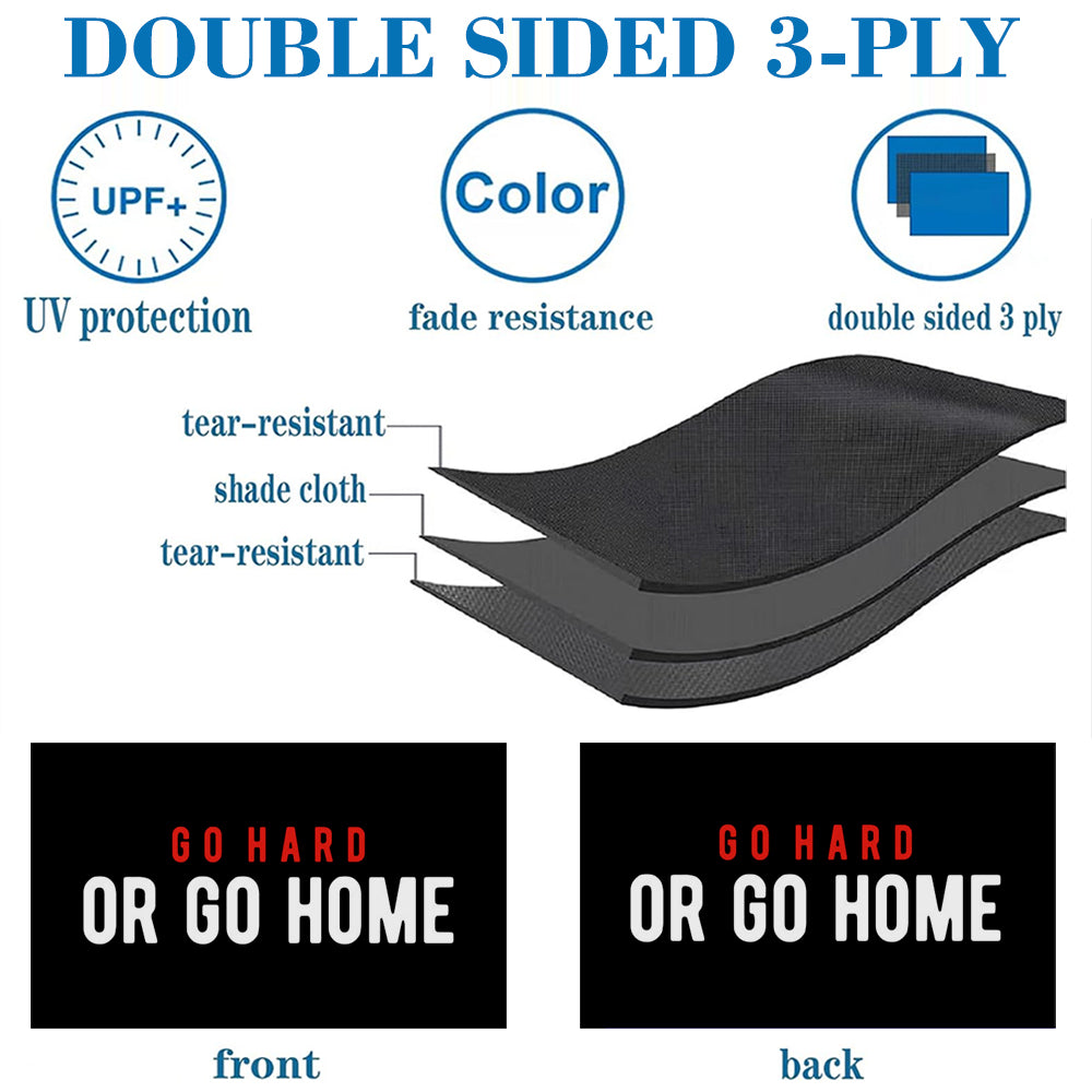 "Go Hard Or Go Home" Gym Motivation flag 3x5ft banner man cave