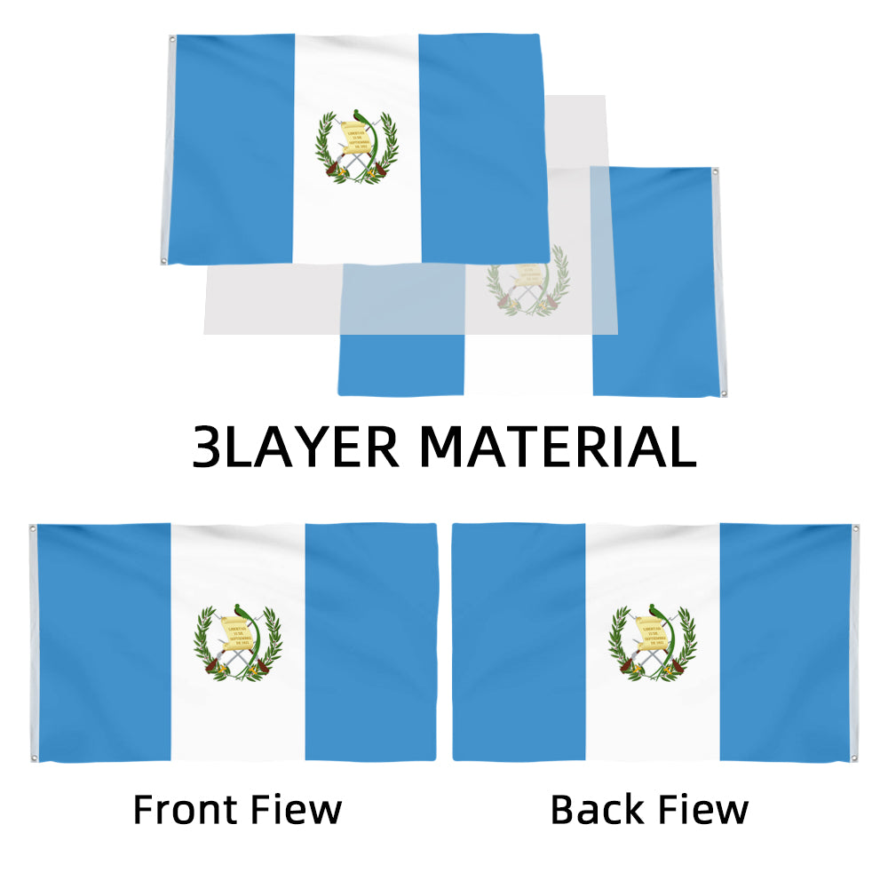 Guatemala flag 3x5ft banner man cave