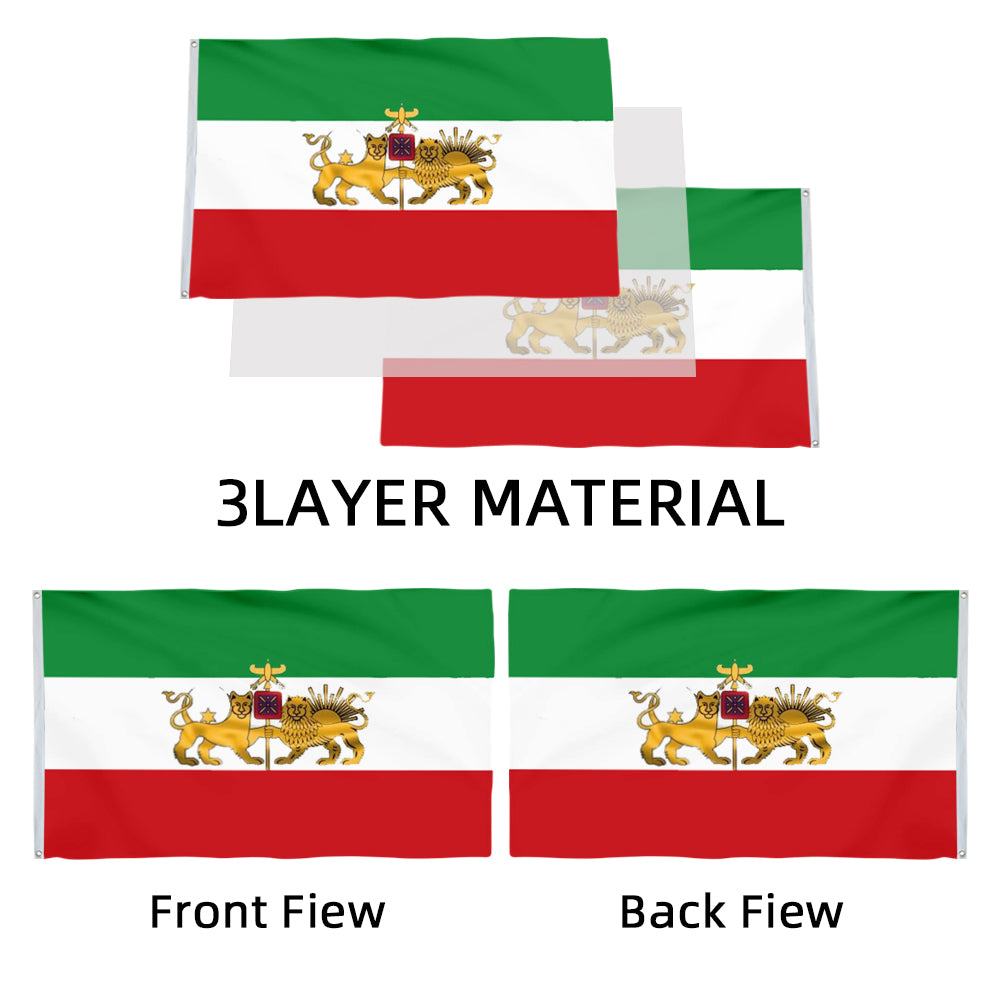 Iran Lioness and Lion flag 3x5ft banner man cave