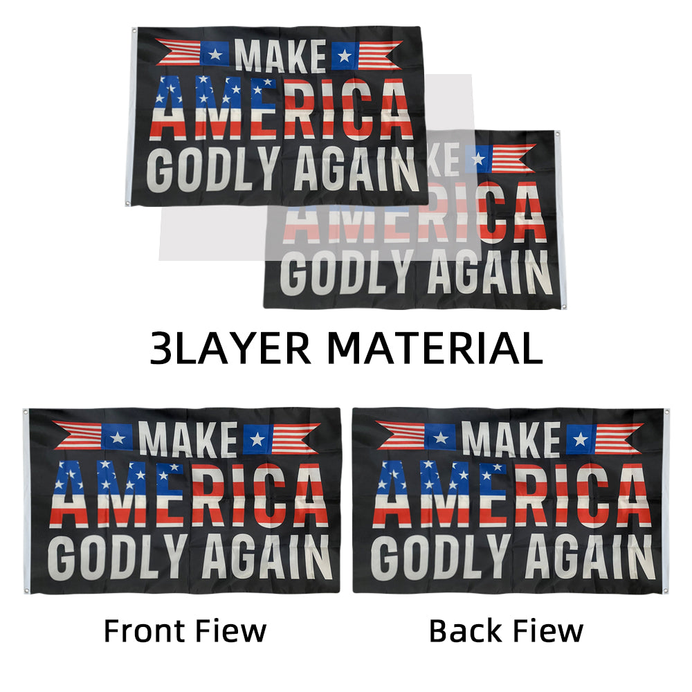 Jesus flag Make America Godly Again Christ Faith Religion Pray God Lord Bible Freedom flags 3x5ft banner man cave