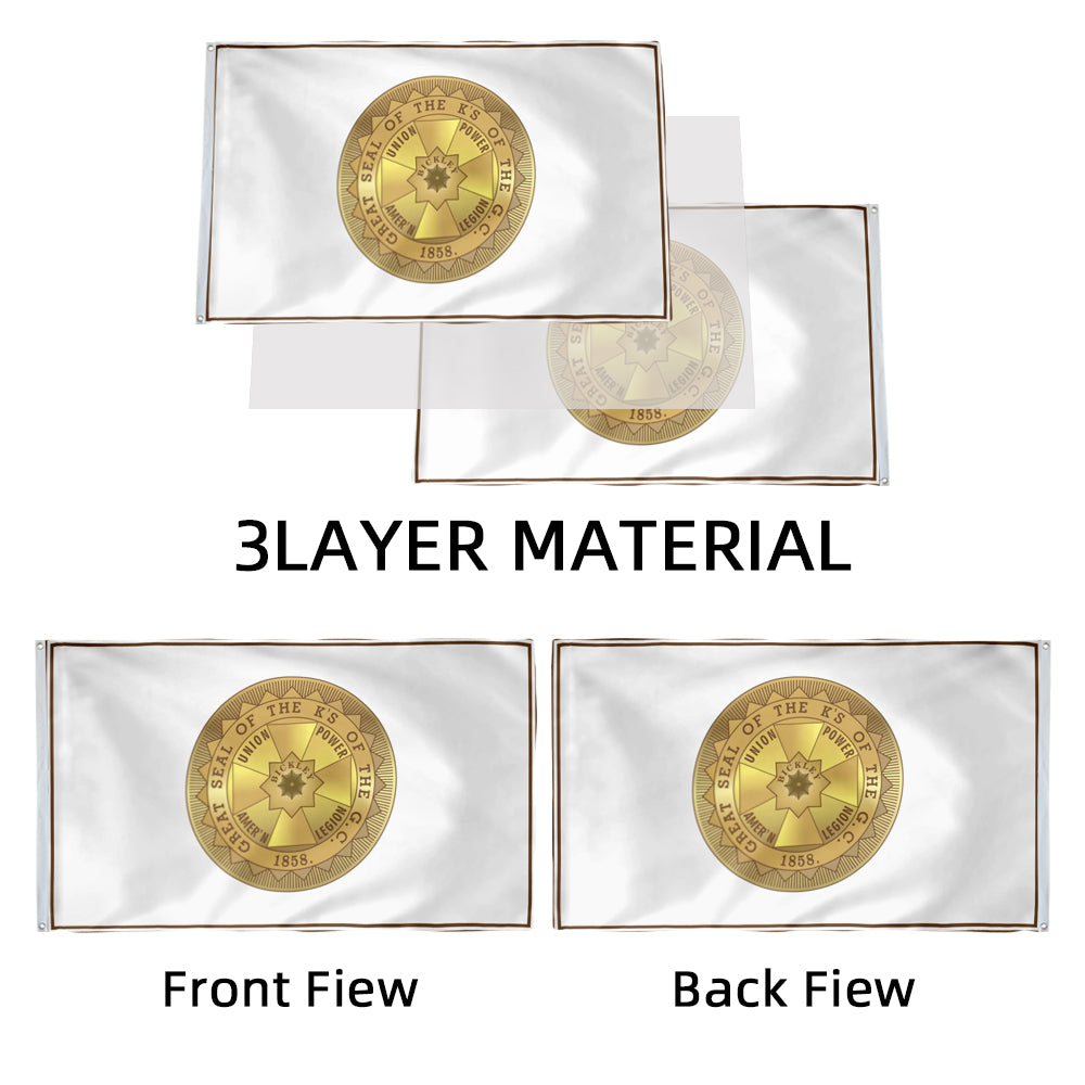 Knights of the Golden Circle KGC flag 3x5ft banner man cave