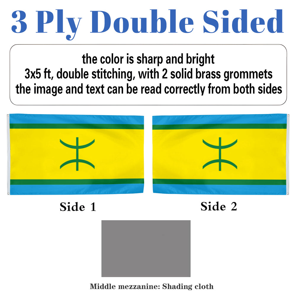 Kabyle People flag 3x5ft banner man cave