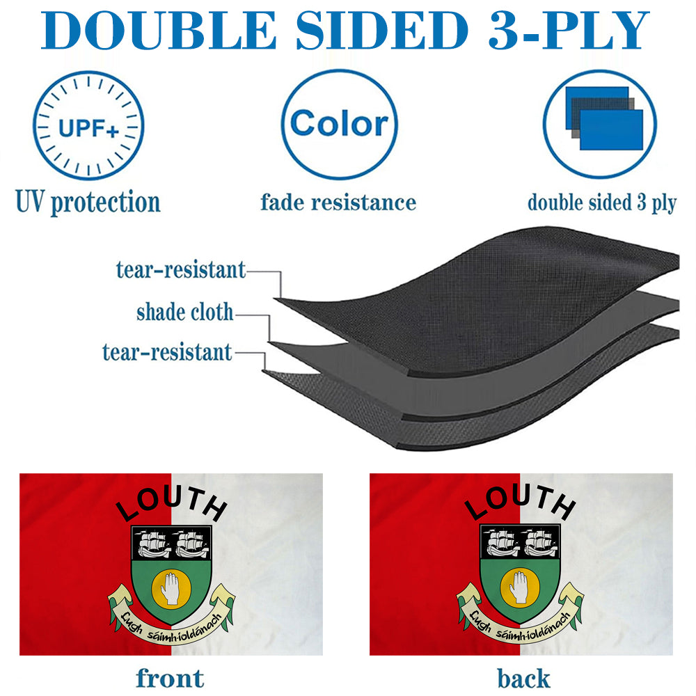 Louth Ireland County flag 3x5ft banner man cave