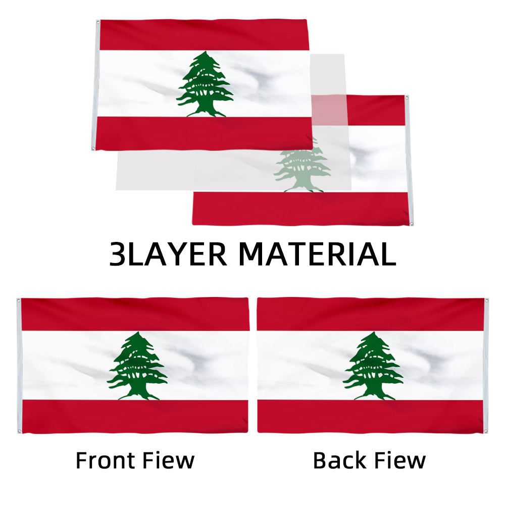 Lebanon Lebanese flag 3x5ft banner man cave
