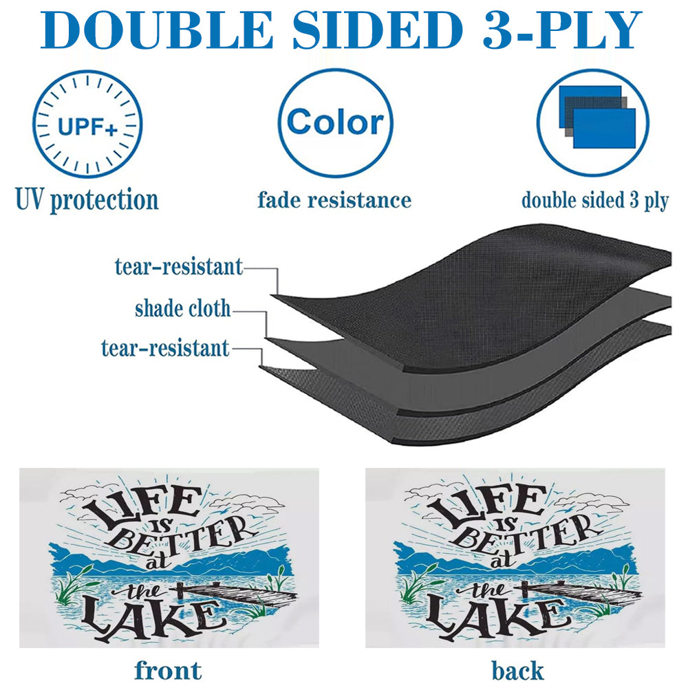 "Life Is Better at the Lake" Lakeside flag 3x5ft banner man cave