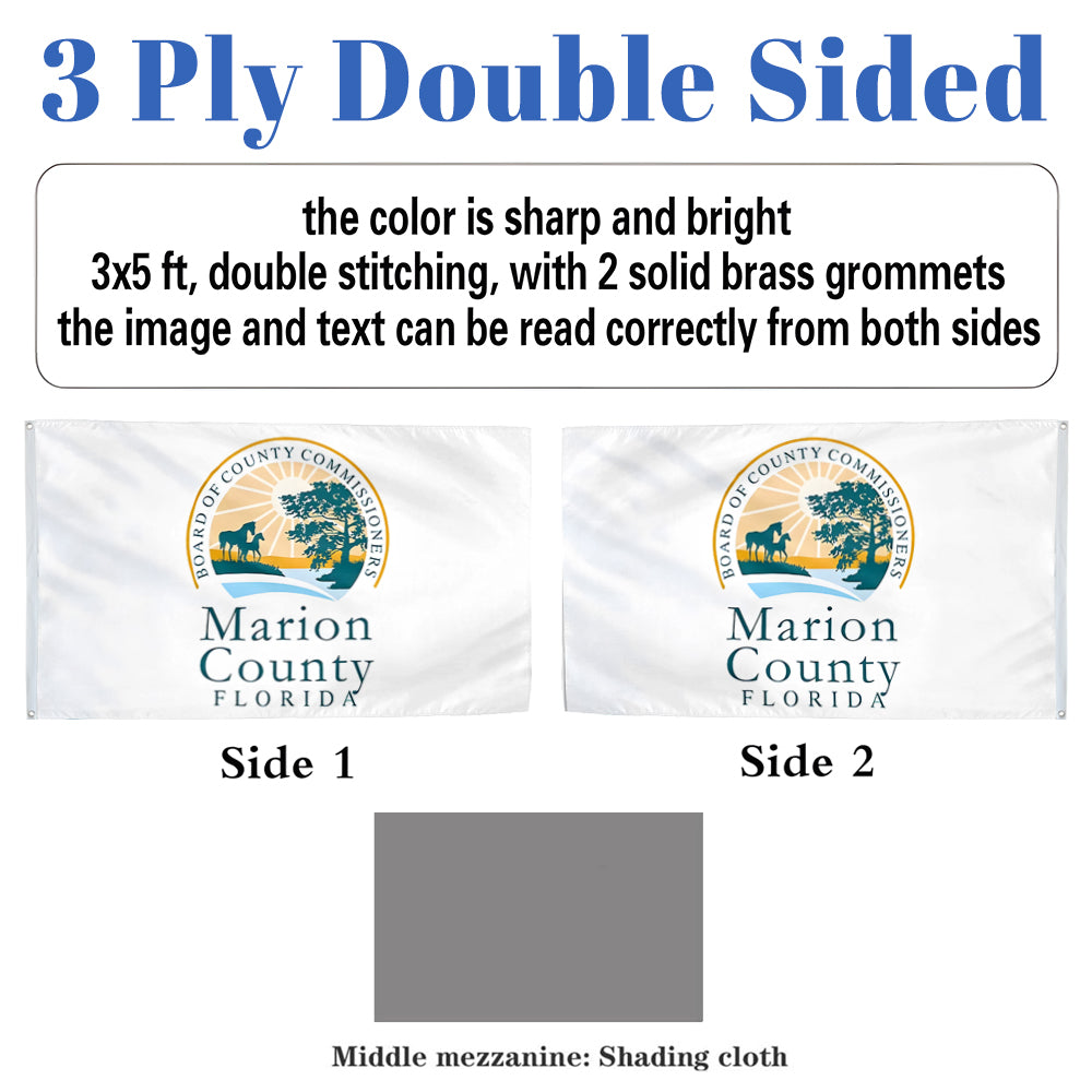 Marion County flag 3x5ft banner man cave