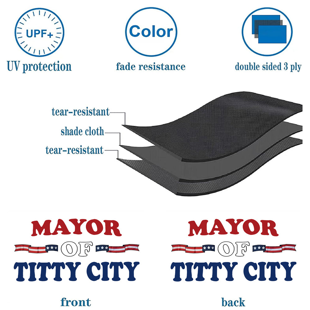 Mayor of Titty City flag 3x5ft banner man cave 2