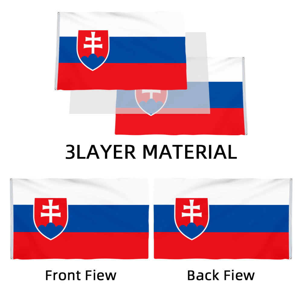 New Slovakia flag 3x5ft banner man cave