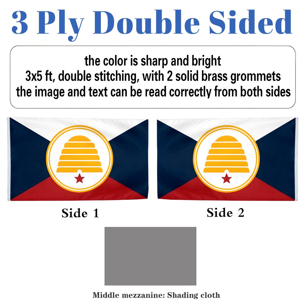 New Utah State flag 3x5ft banner man cave