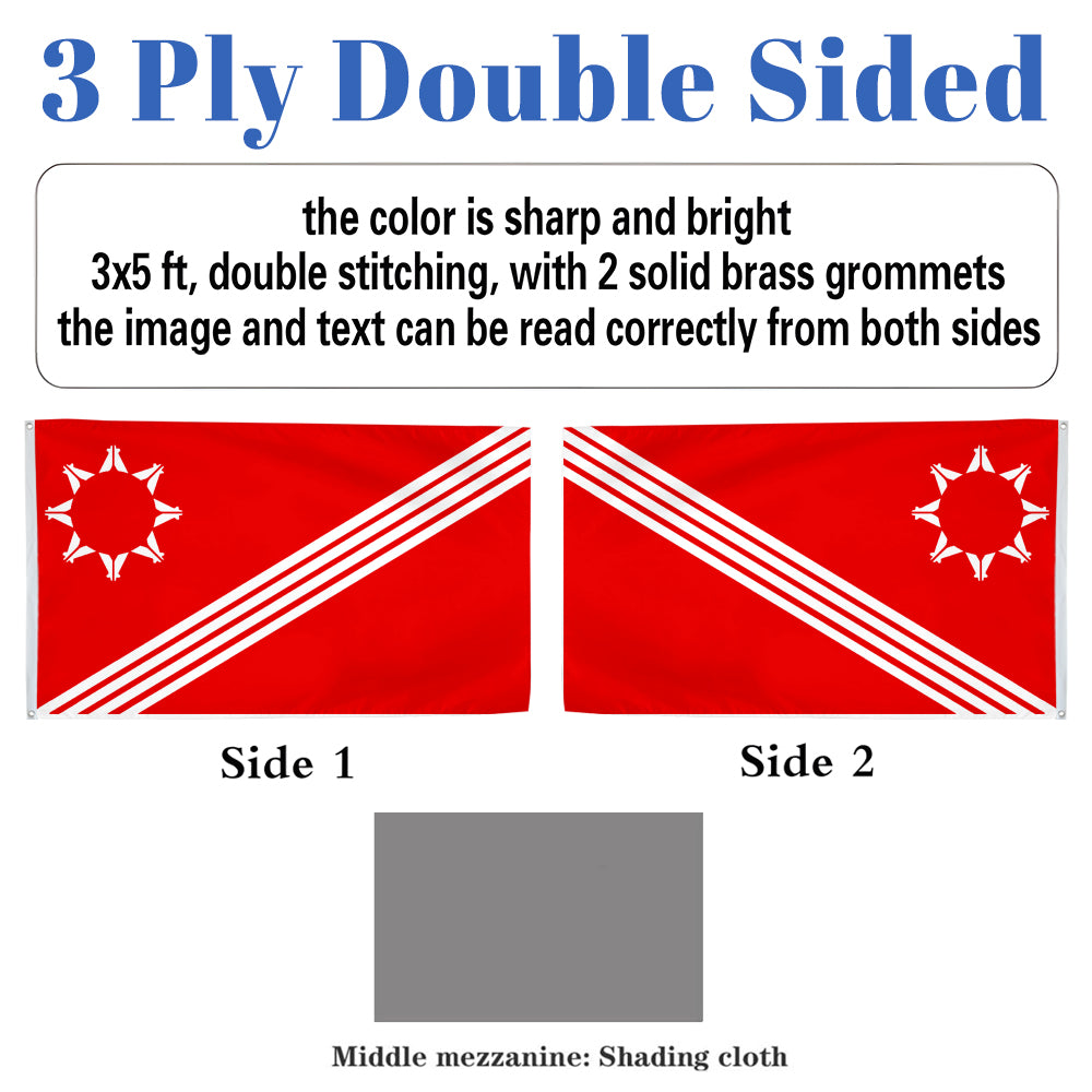 Oglala Sioux Tribe flag 3x5ft banner man cave 2